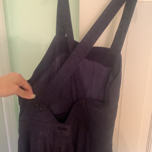 Maeve anthropologie dress cotton midi cross back adjustable US size 6 - Picture 3 of 5